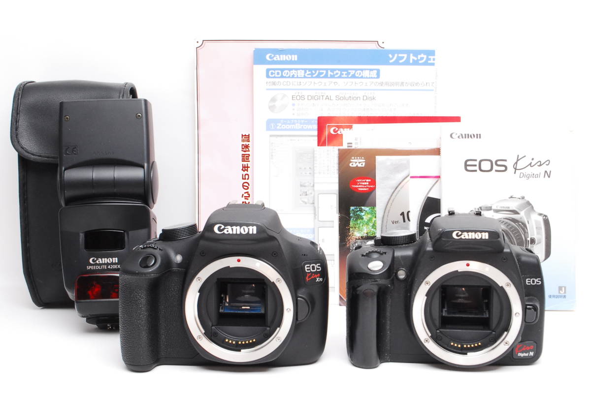 1円～【ジャンク】Canon キャノン EOS kiss X70／EOS kiss Digital N／デジタル一眼レフカメラ カメラボディ【020】_画像1