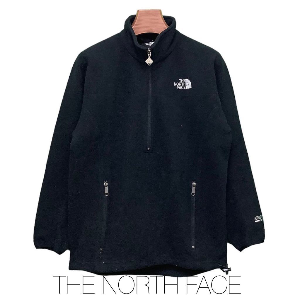 Северное лицо, северное лицо, флисовая куртка, черная, половина молнии, размер
