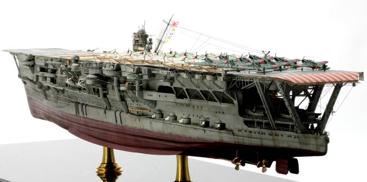 ★【完成品】 1/700 日本海軍空母 加賀 (真珠湾攻撃) ★_画像2