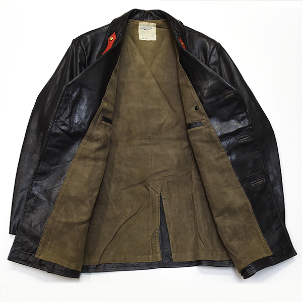 貴重！ 40s ナチス ビンテージ レザーカーコート Uボート vintage / ポリスマン ドイツ軍 戦闘服 軍服 WW2 ユーロ ミリタリー 30s 旧車_画像2