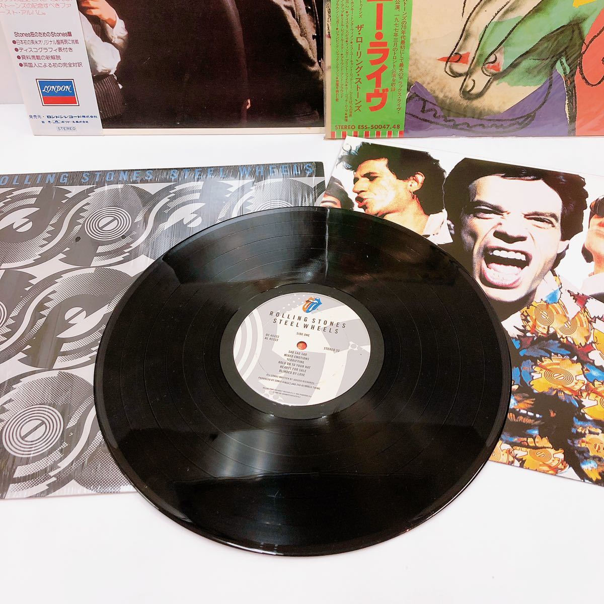 THE ROLLING STONES ザ ローリング ストーンズ LP レコード 3枚 まとめて セット 帯付有 ロック_画像3