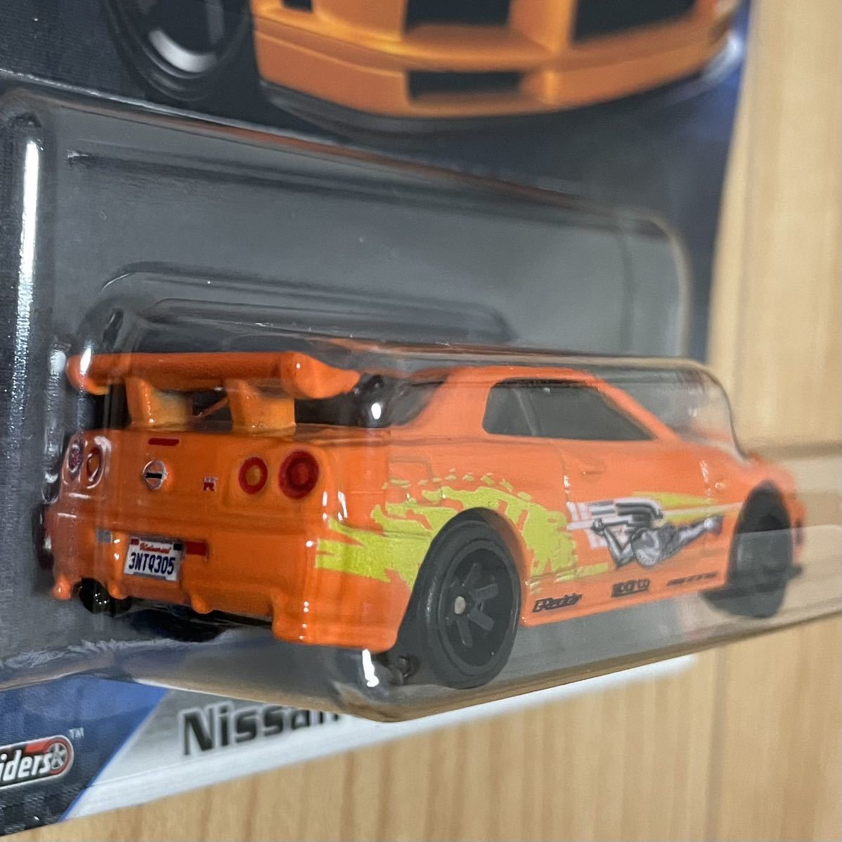 ★ホットウィール★nissan skyline gt-r bnr34 fast & furious ワイルドスピード スカイライン gtr ミニカー ワイスピ スープラ hot wheels_画像2