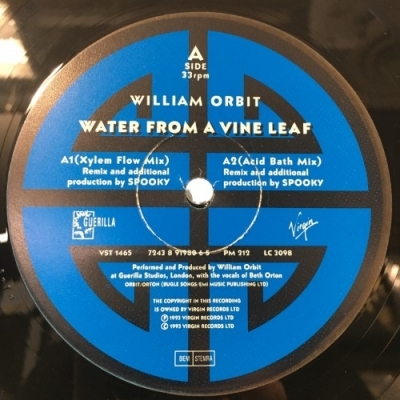 【HMV渋谷】WILLIAM ORBIT/WATER FROM A VINE LEAF(VST1465)_画像1