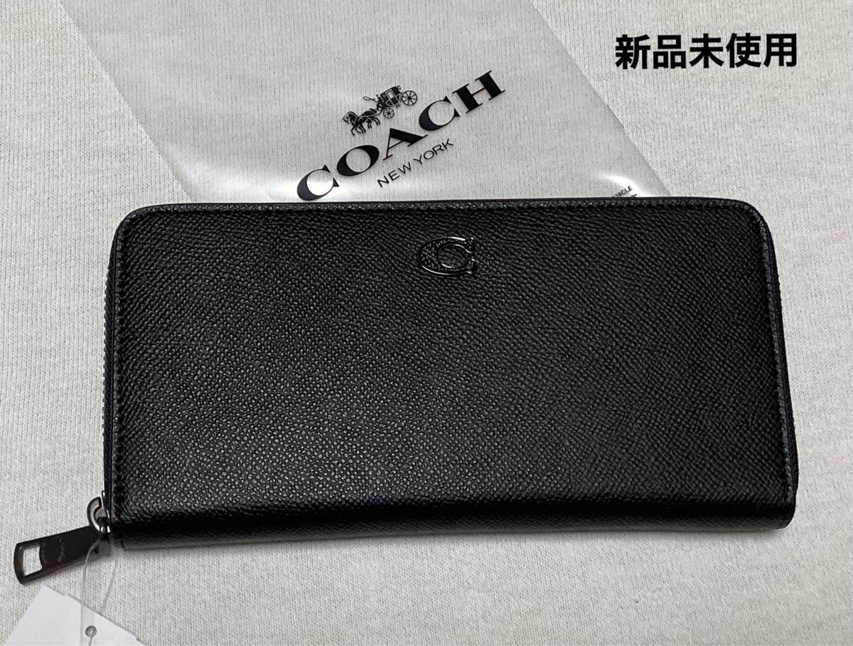 新品 COACH コーチ 長財布 メンズ レディース ブラック 黒 Cロゴ 新品 COACH コーチ 長財布 メンズ レディース ブラック 黒 Cロゴ