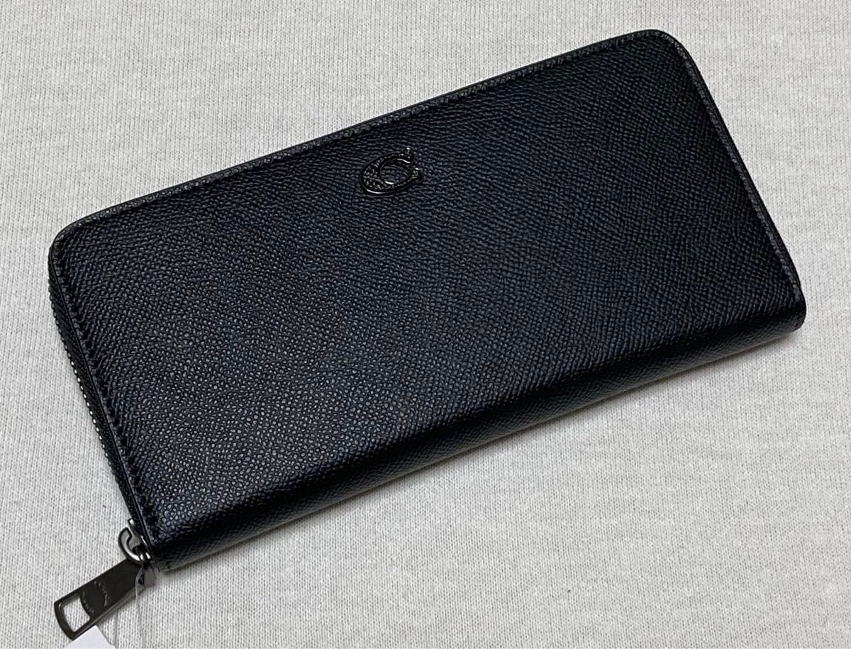 新品 COACH コーチ 長財布 メンズ レディース ブラック 黒 Cロゴ 新品 COACH コーチ 長財布 メンズ レディース ブラック 黒 Cロゴ