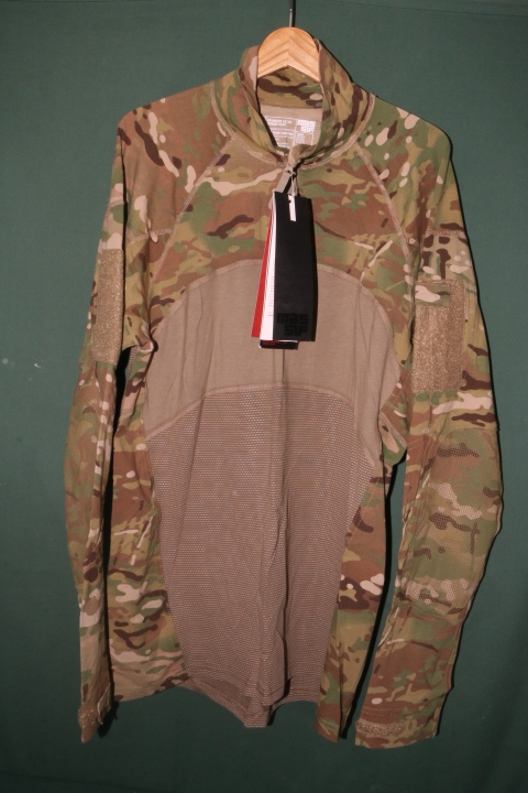 沖縄米軍使用 MASSIF ADVANCE 1/4ZIP COMBAT SHIRT 難燃性 コンバットシャツ マルチカム L 新品_画像1