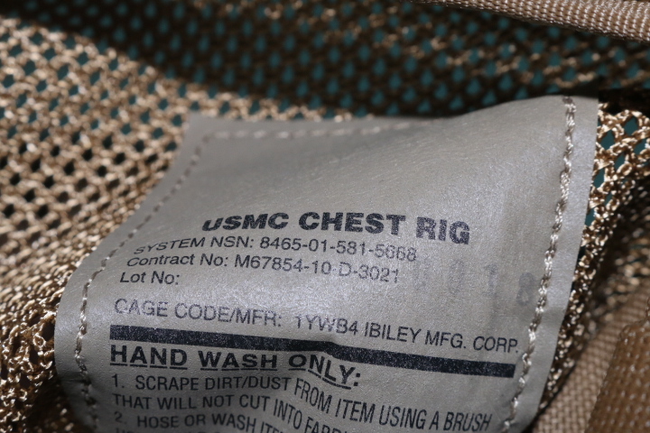 沖縄米軍実物 USMC CHEST RIG コヨーテカラー チェストリグ ベスト 良品 装備用 サバゲ用の画像4