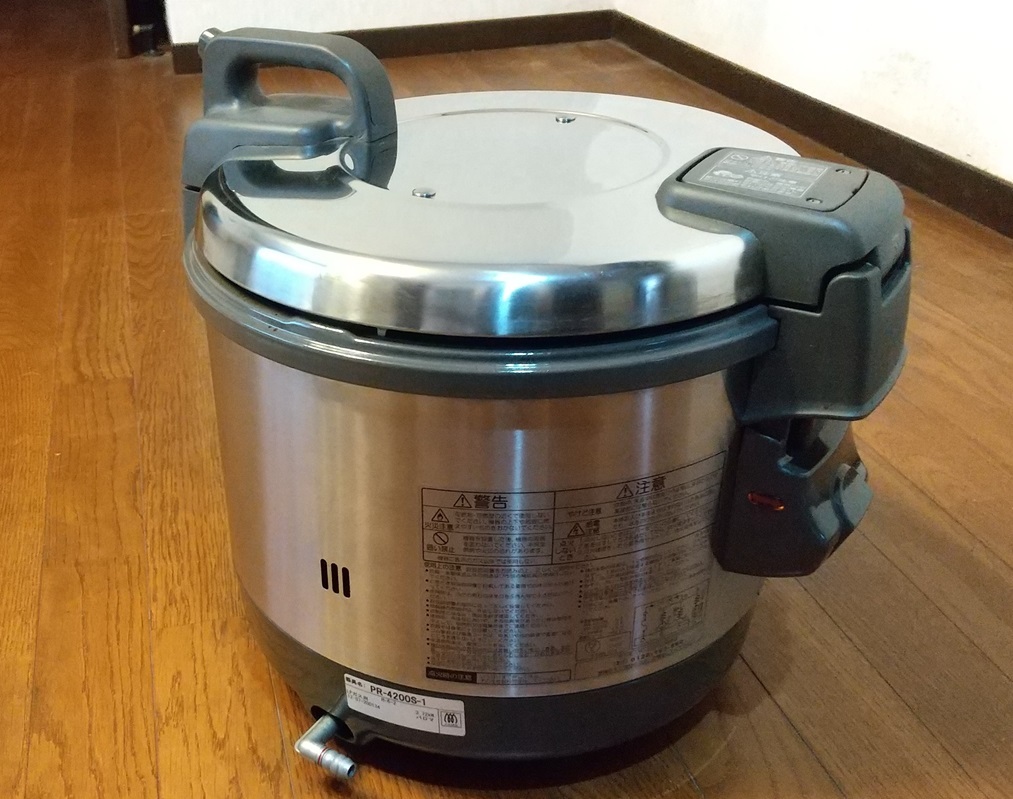 パロマ ガス炊飯器 PR-4200S-1　PDFファイルを印刷した取扱説明書付 中古品_画像1