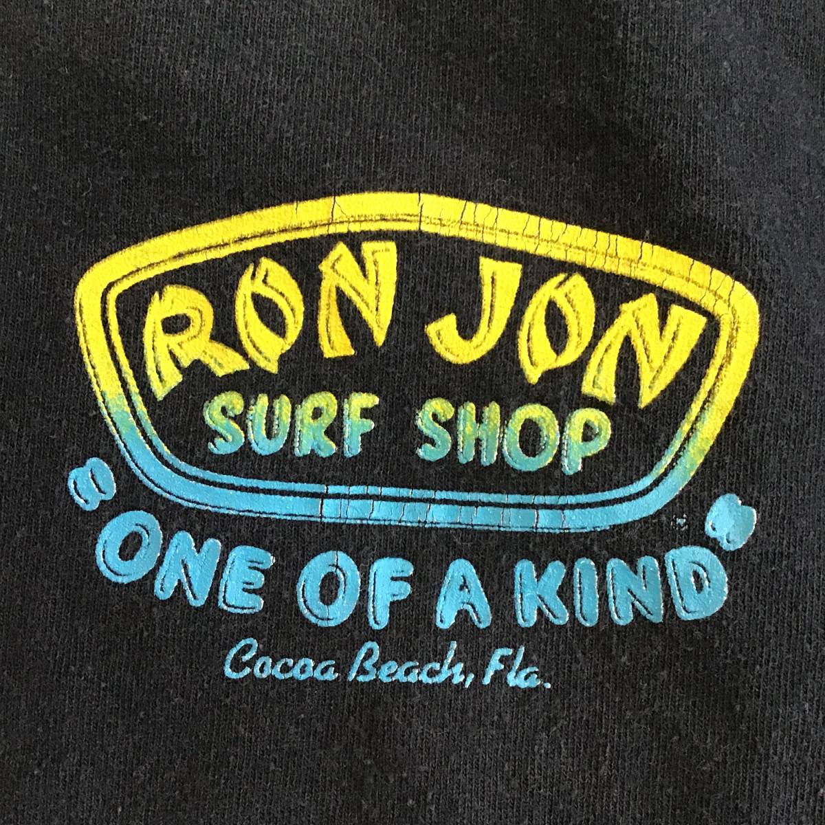 ［ H 150］RON JON ロンジョン 長袖 Tシャツ ロンT バックプリント Mサイズ サーフィン サーファー トップス 1スタ アメリカ古着 古着卸_画像4