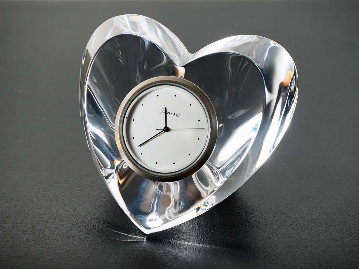  baccarat Baccarat crystal Heart настольные часы 