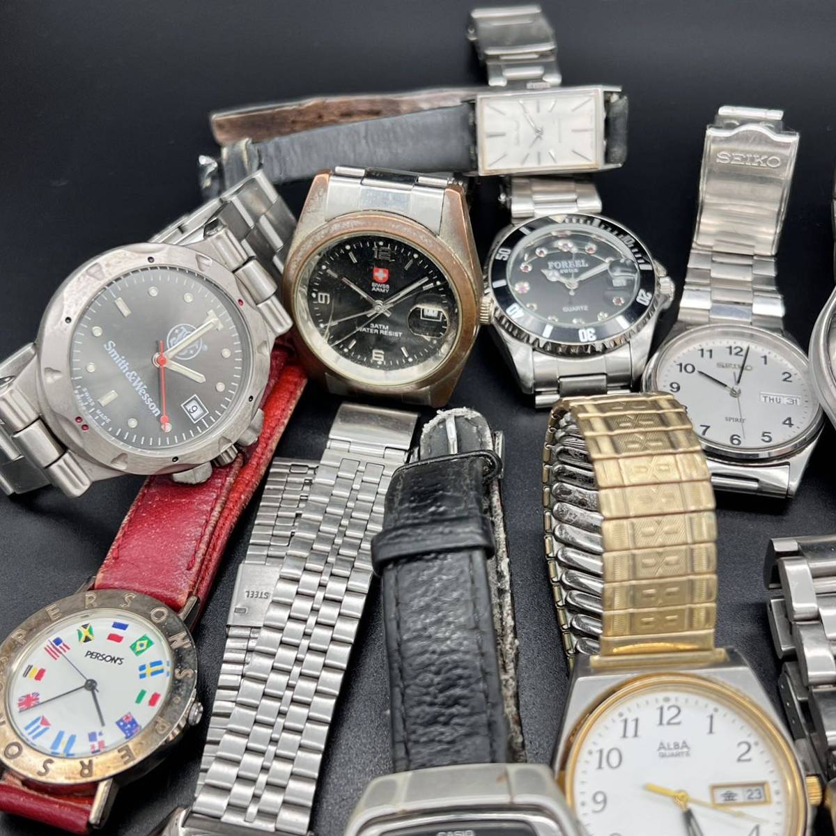ジャンクまとめて19本腕時計SEIKO セイコーなどマイナーブランド ジャンクまとめて19本腕時計SEIKO セイコーなどマイナーブランド