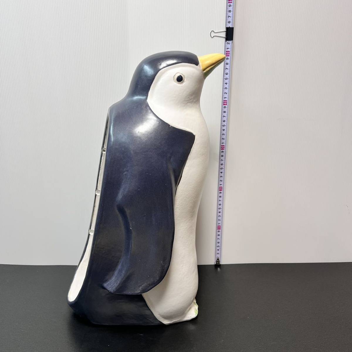 未使用 高さ52cm ペンギン 陶器 置物 オブジェ SHINO international SY-706 インテリア エクステリア ガーデニング 飾りの画像4