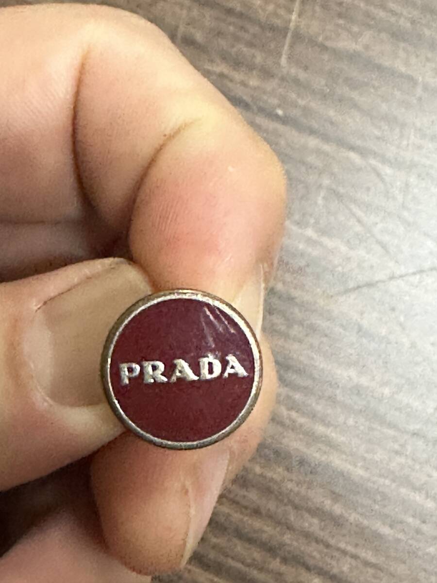 PRADA プラダ ロゴ刻印入り カフリンクス カフスボタン カフス PRADA プラダ ロゴ刻印入り カフリンクス カフスボタン カフス