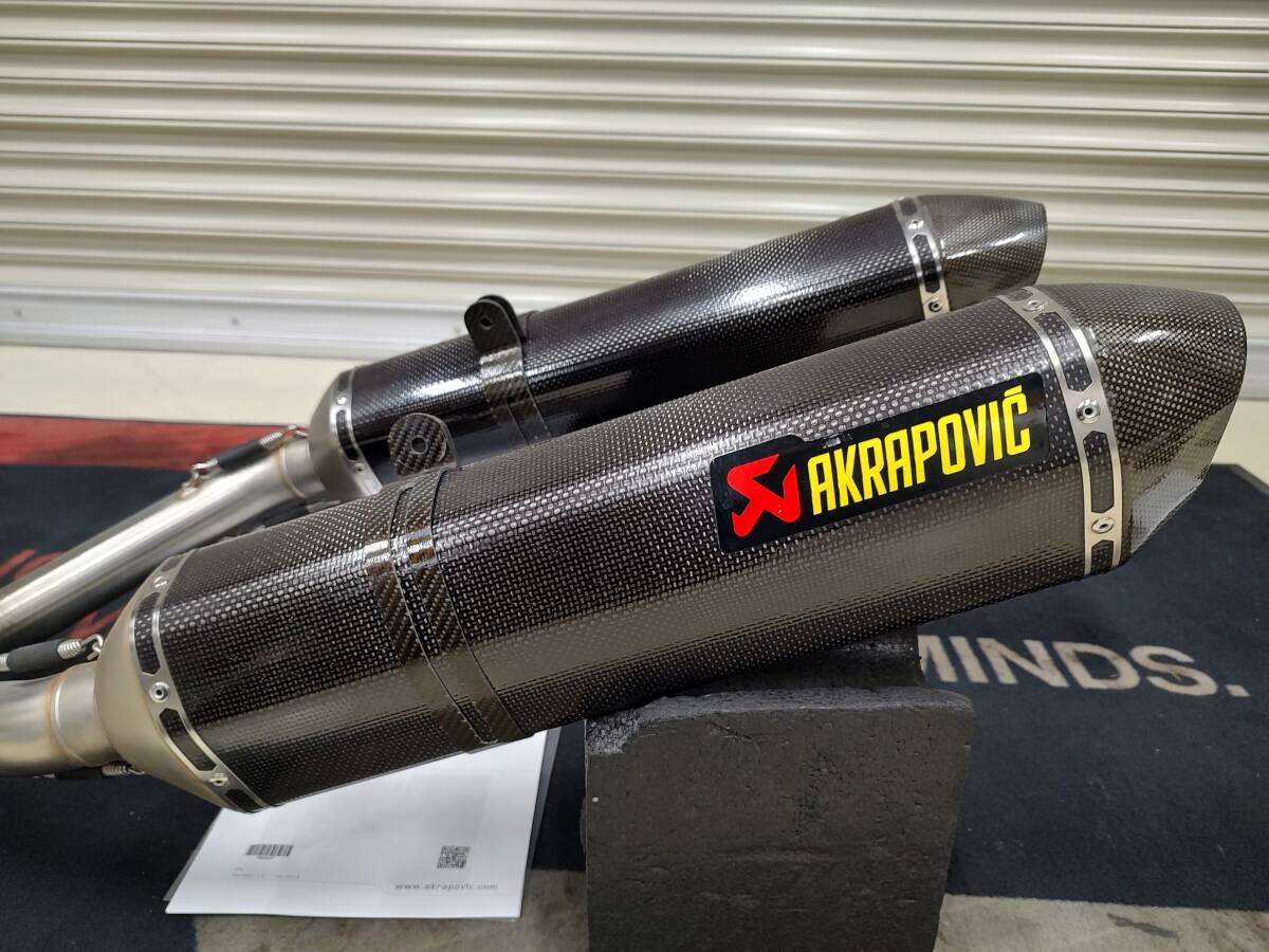 ◆美品◇GSX1300R 隼 08-20用アクラポビッチ(AKRAPOVIC) スリップオンマフラーHAYABUSA GX72A GX72B CK111の画像8