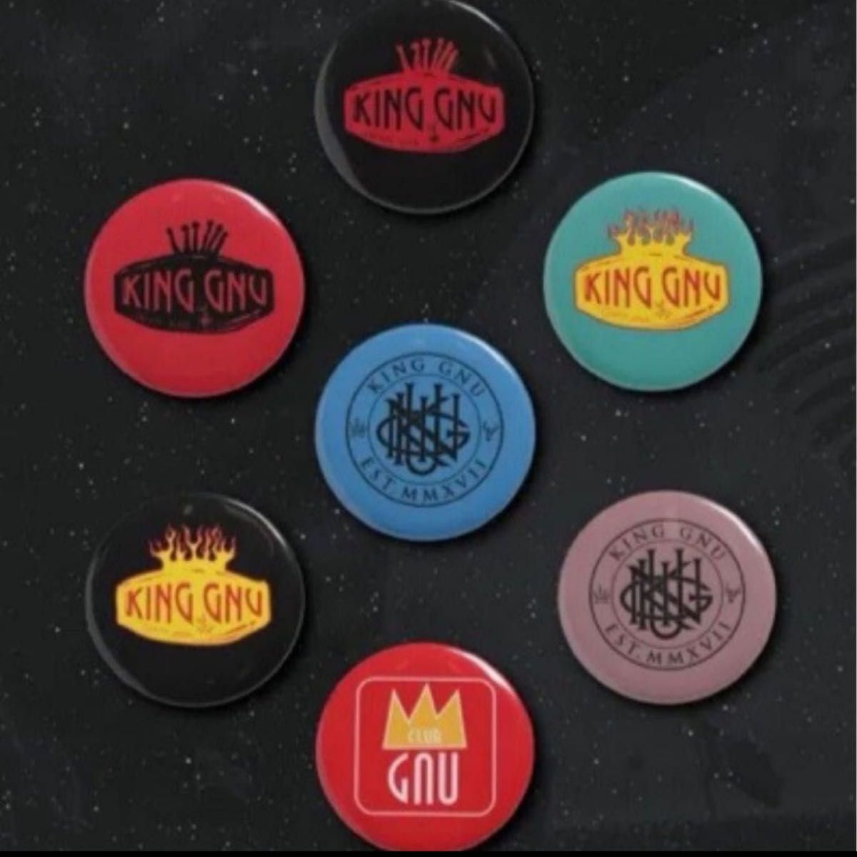 King Gnu CLOSING CEREMONY FC限定ガチャ 缶バッジ