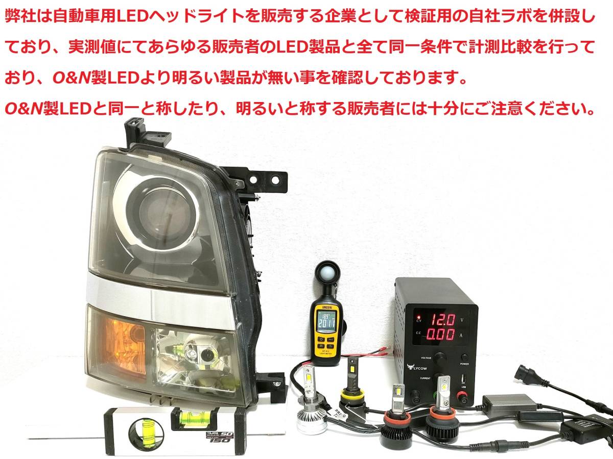 アップデート 詐称世界一注意！O&N リフレクターLED最強 New-HighpowerLED Ver.3 180W 65,000LM D2R D4R H7 他社製品より暗ければ全額返金_画像9