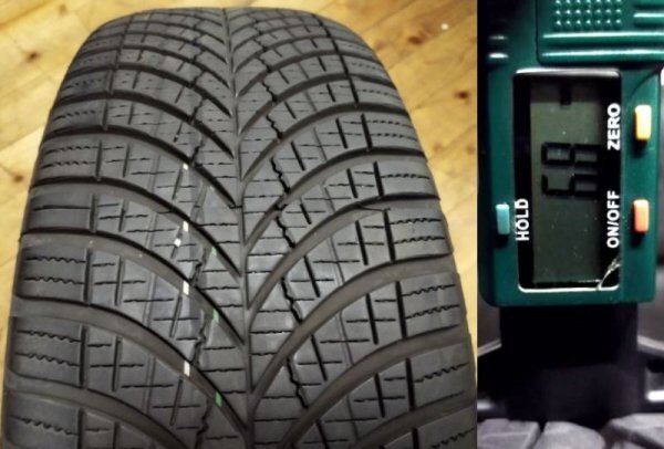 グッドイヤー★225/55R18★Vector 4Seasons GEN-3 (ベクター４シーズン)バリ山 中古タイヤ４本セット [Y5015]の画像10