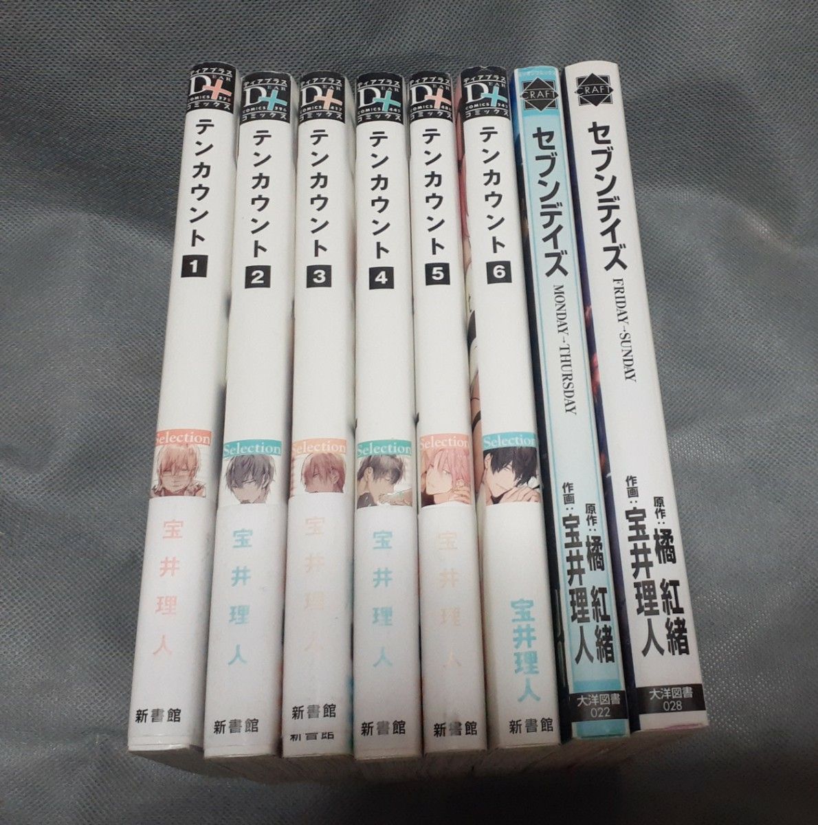 テンカウント 全6巻　セブンデイズ　全2巻　/宝井理人　①　BLコミック