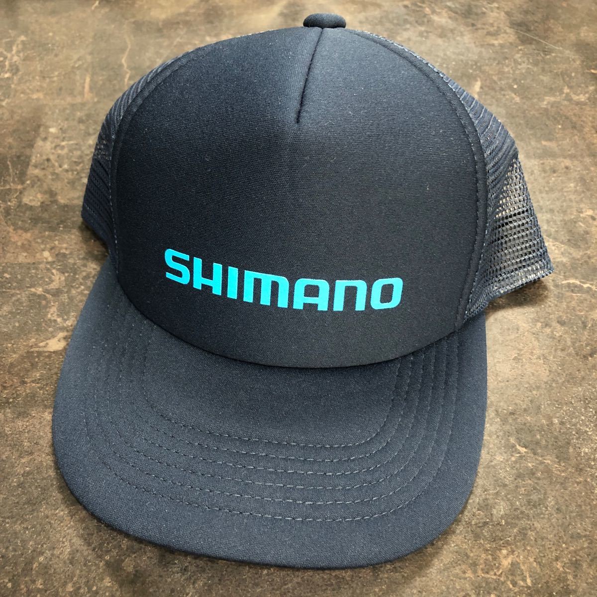 新品　シマノ SHIMANO キャップ 帽子 紺色　フリーサイズ_画像1