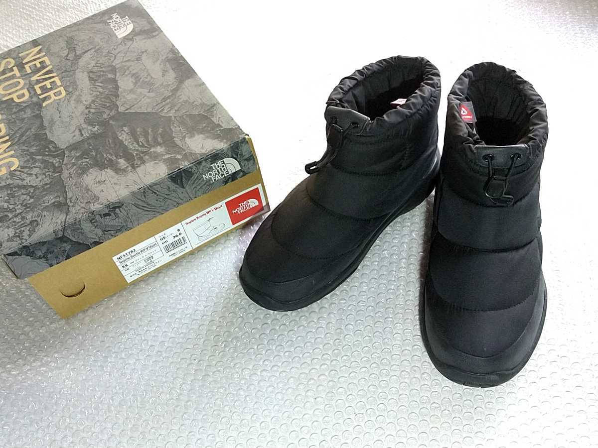 THE NORTH FACE☆メンズ 26cm ノースフェイス ヌプシ ブーティー ショート ブーツ 黒 NF51782