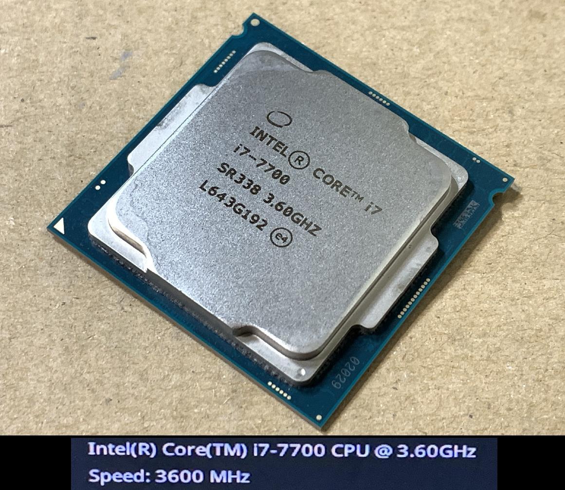 ★Intel Core i7-7700 3.60GHz SR338 LGA1151 7Th Gen 良品美品 インテル★送185ok★_画像2