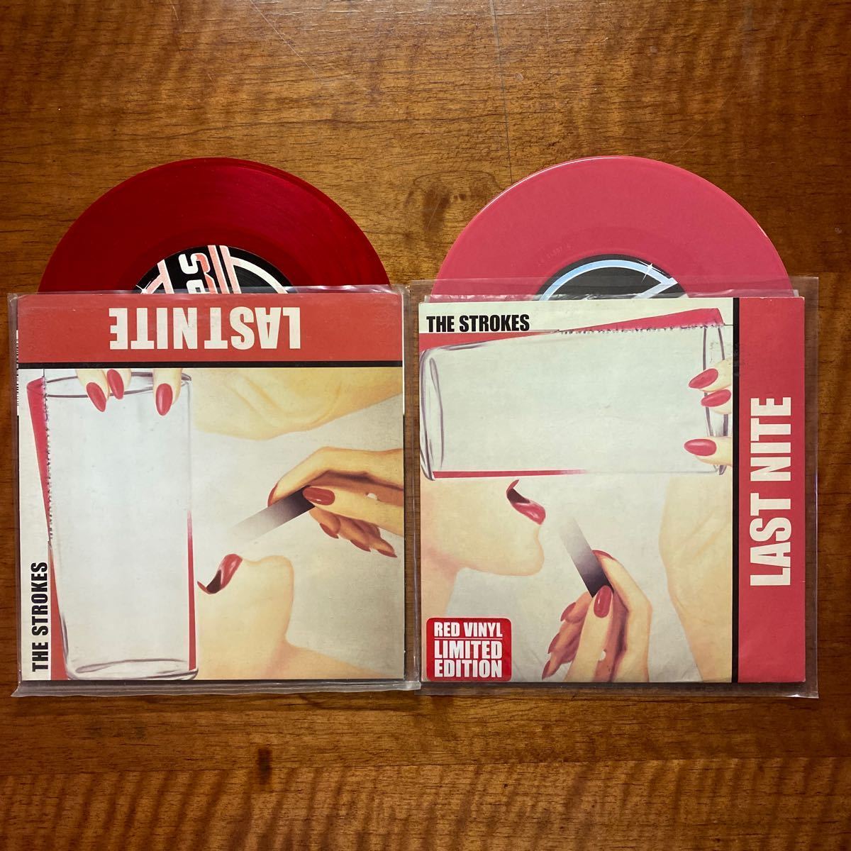 EP-002 THE STROKES /ザ ストロークス /希少 EP / LAST NITE 赤盤 LIMITED EDITION / 2枚セット_画像1