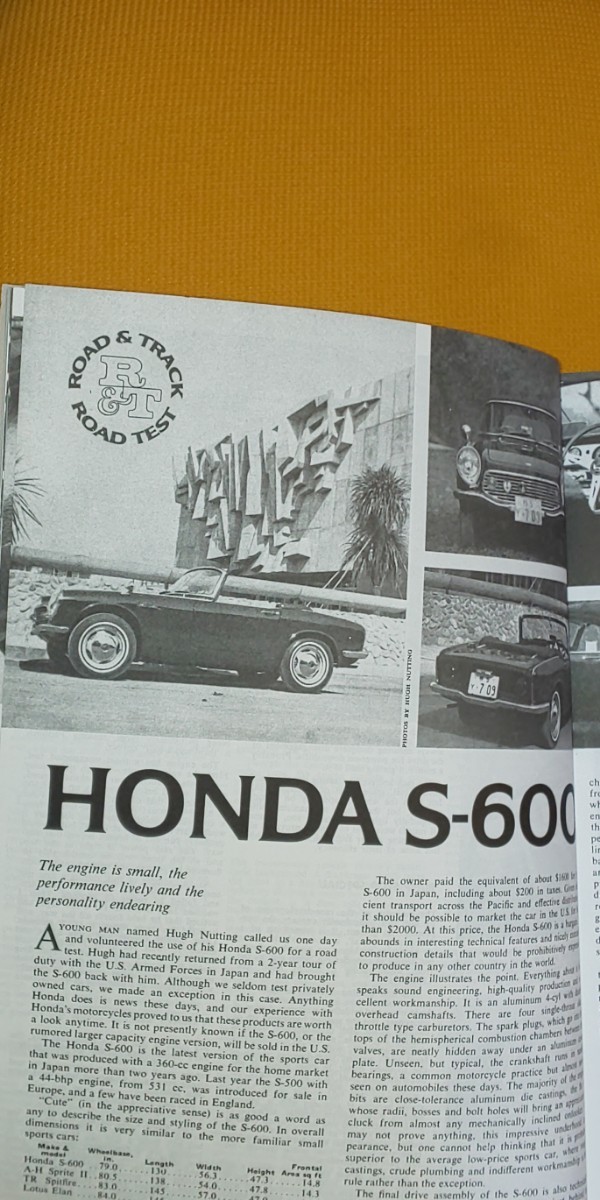 洋書 Honda S500 S600 S800 ホンダ スポーツ_画像5