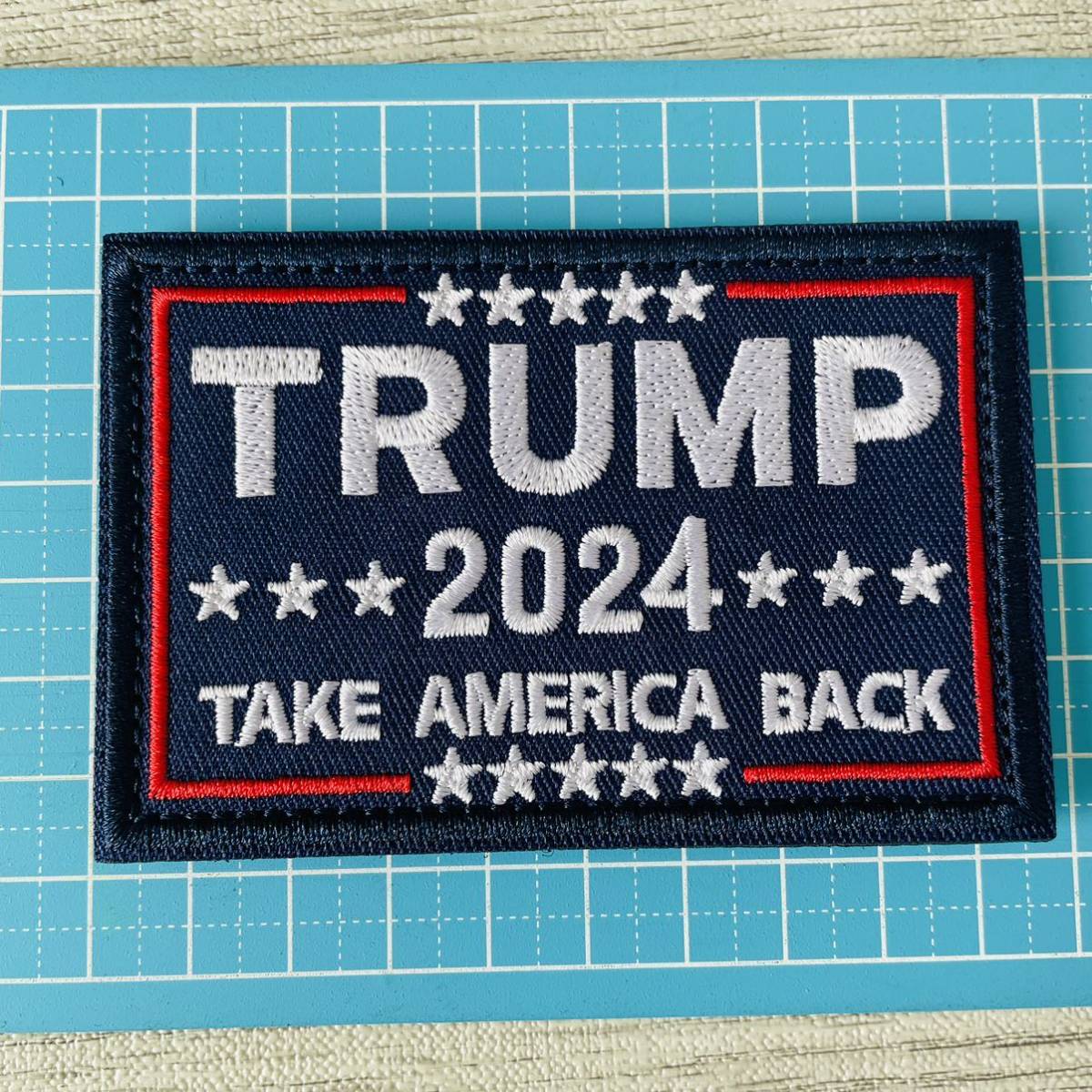 TRUMP トランプ 2024【346】刺繍ワッペン ベルクロ付 ミリタリー サバゲー マジックテープ パッチ_画像2