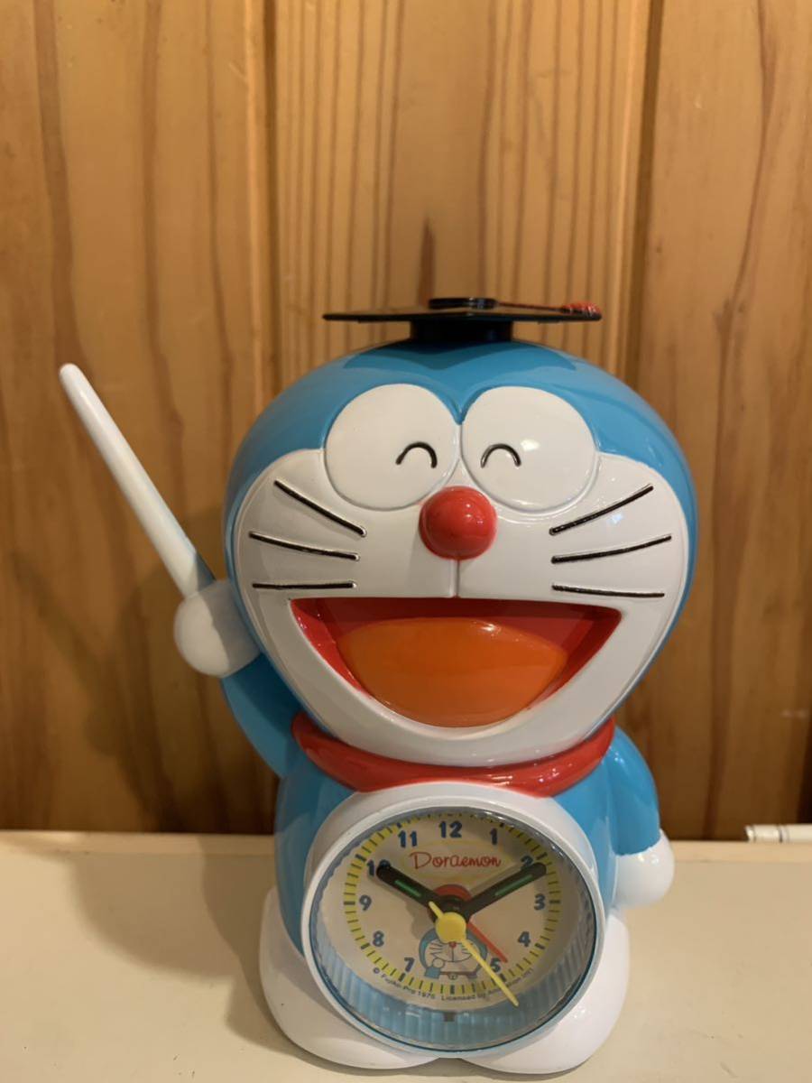 美品 ドラえもん 目覚まし時計 置時計 ALARM CLOCK レトロ 藤子F不二雄_画像2