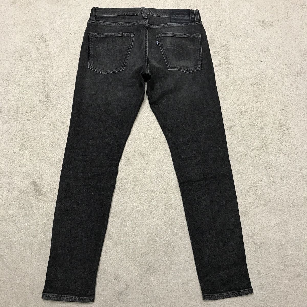 Levi's リーバイス MADE & CRAFTED 512 SLIM TAPER 先染め ブラック デニムパンツ W32 L32 ビッグE セルビッチ 赤耳 59607-0015 トルコ製_画像6