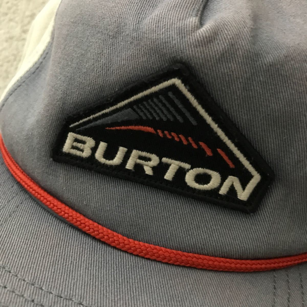 BURTON バートン CAP キャップ 帽子 グレー/ベージュ 2019年 スナップバックキャップ ロゴワッペン_画像10