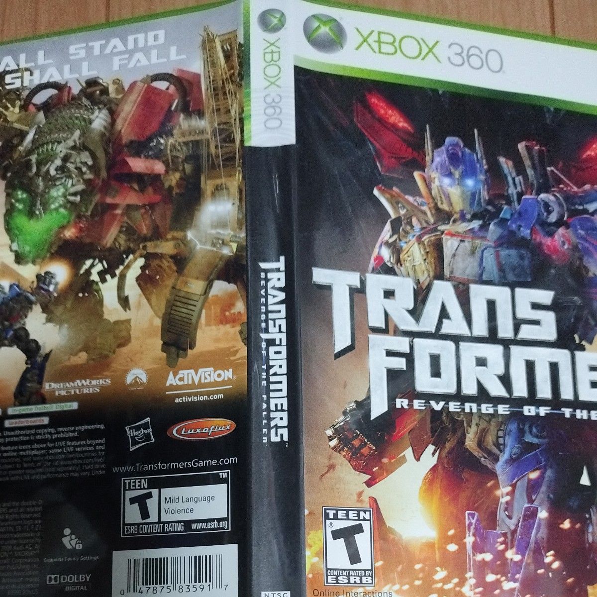 Transformers revenge of the fallen XBOX360