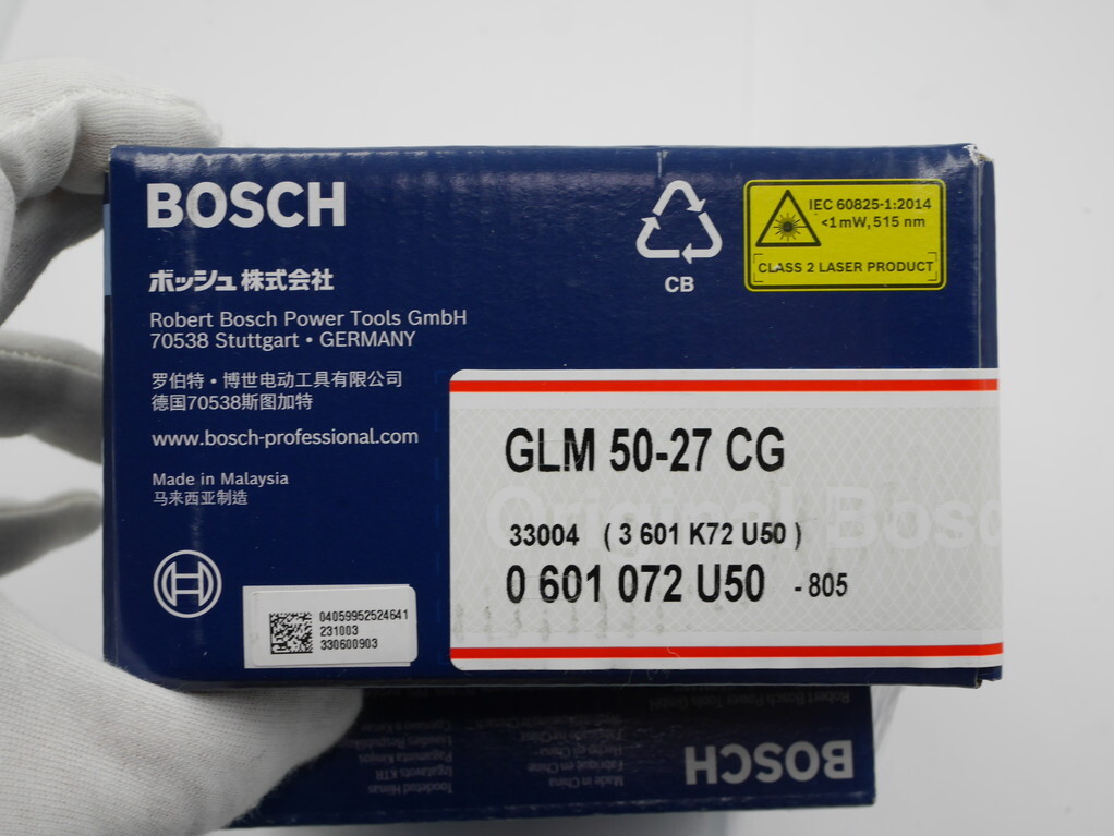 送料込み●新品未使用●ボッシュ レーザー距離計GLM 50-27 CG とバッテリーセット_画像3