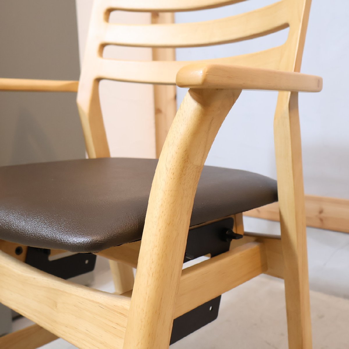 Tsukuba Sansho 筑波産商 ビーンズチェア ナチュラル キッズチェア 子供用 学習椅子 ダイニングチェア 高さ調整 シンプル EB114_画像7