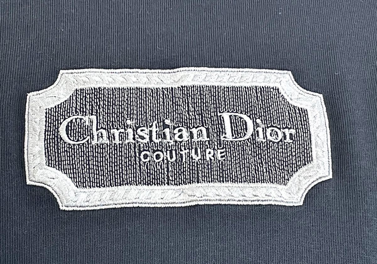 Dior ディオール ロゴ刺繍 半袖 Tシャツ オーバーサイズ メンズ L 紺 正規品_画像4