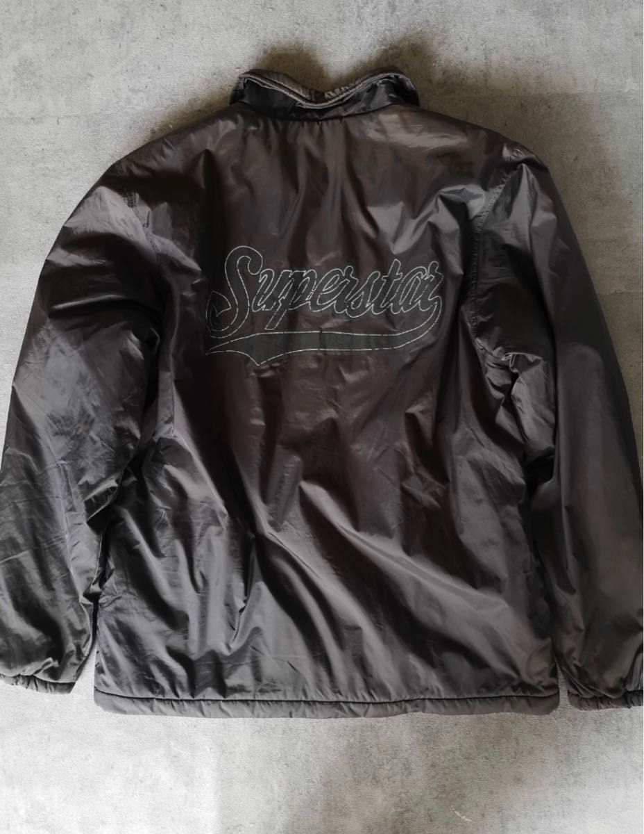 OLD STUSSY THERMOLITE 中綿 ナイロン ダウンジャケット 90s 紺タグ ステューシー ブラウン 鬼フェード