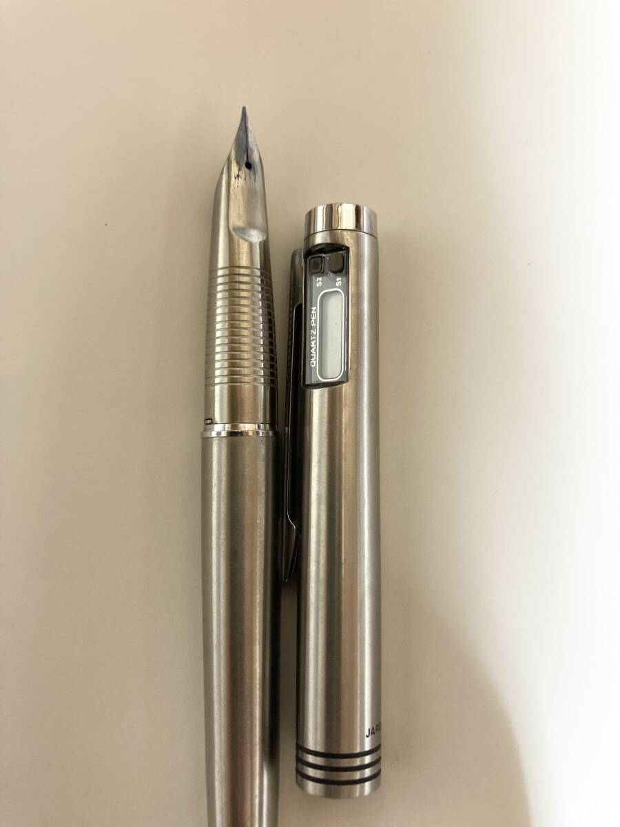 廃盤 PILOT パイロット MR ミューレックス QUARTZ PEN クオーツペン ペン先一体 万年筆 アンティークの画像2