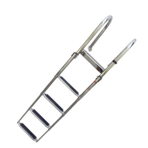  flexible type boat for ladder 1 piece boat ladder 4 step handrail . height . easy to use stainless steel steel made for marine goods ship outboard motor fishing outdoor leisure sea 