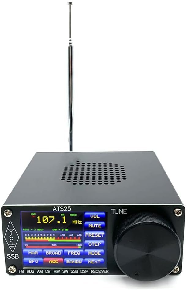 オールバンド ラジオ受信機 アルミ合金カバー DSP 受信機 FM LW MW SW SSB 2.4 インチ タッチ スクリーン検索 HAM バンド クイック チャン_画像1