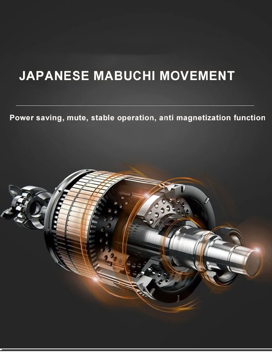新型の腕時計自動巻き上げ機 6+7本巻き ウォッチワインダー 自動巻き時計ワインディングマシーン マブチモーター PU 炭素繊維の画像3