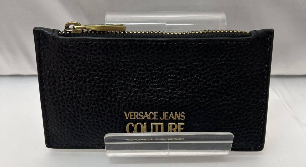 20240210【Versace Jeans Couture】ヴェルサーチジーンズクチュール コインケース ロゴ カードケース