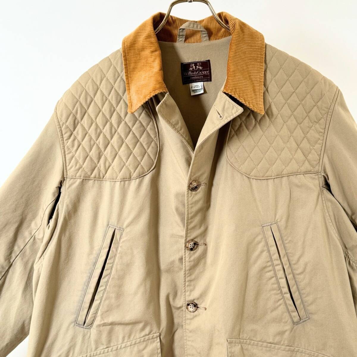 希少《 Willis&Geiger / Made in USA 》70s80s 美品【 アメリカ製 ブッシュポプリン ハンティング ジャケット ビンテージ 42 程度】_画像1