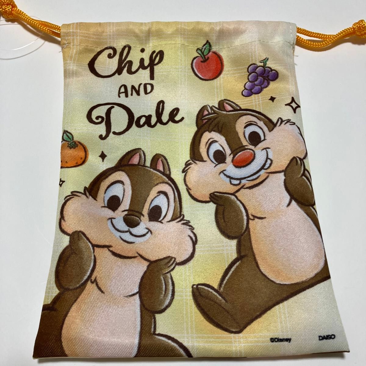 ディズニー チップ&デール きんちゃく袋 2点セット ダイソー ディズニー チップ&デール きんちゃく袋 2点セット ダイソー