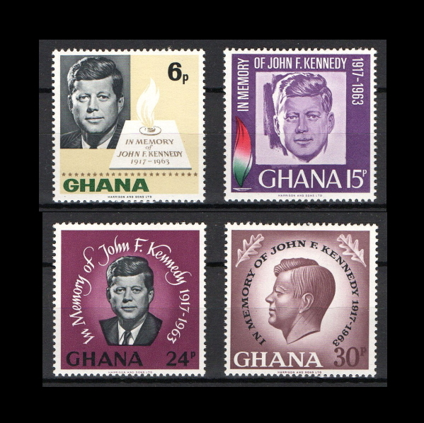 #ga-na stamp 1964 year keneti* memorial 4 kind .