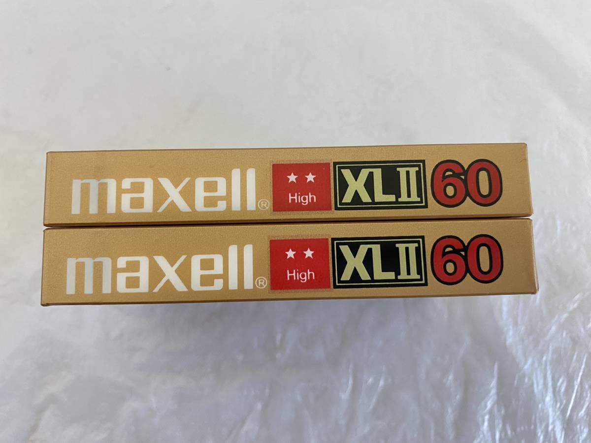 【新品未開封】 maxell マクセル XLⅡ XL2 60 60分 2本セット ハイポジション TYPEⅡ カセットテープ 日立マクセル 昭和レトロ 1の画像3