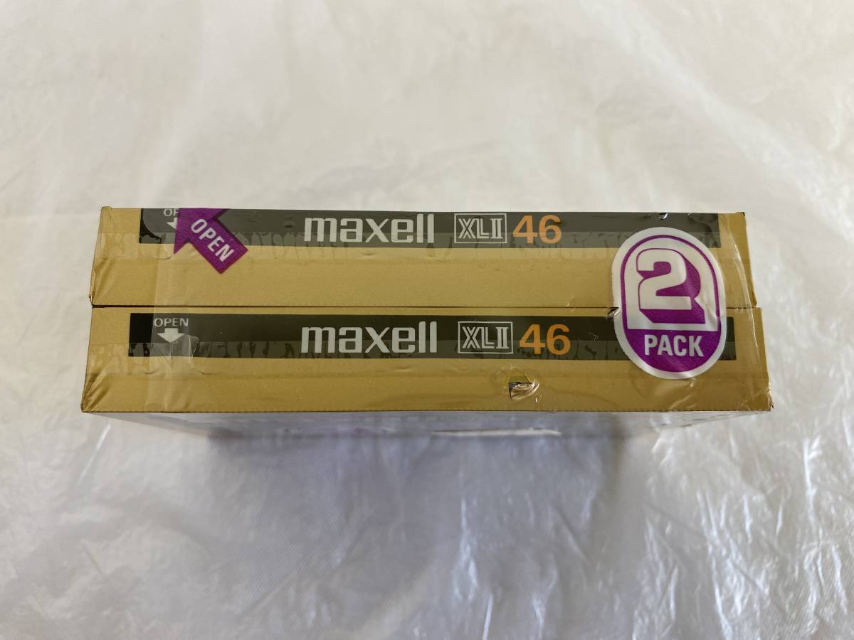[ new goods unopened ] maxellmak cell XL Ⅱ 46 XL2 2 pcs set 2 pack high position TYPEⅡ cassette tape Hitachi mak cell that time thing Showa Retro 1