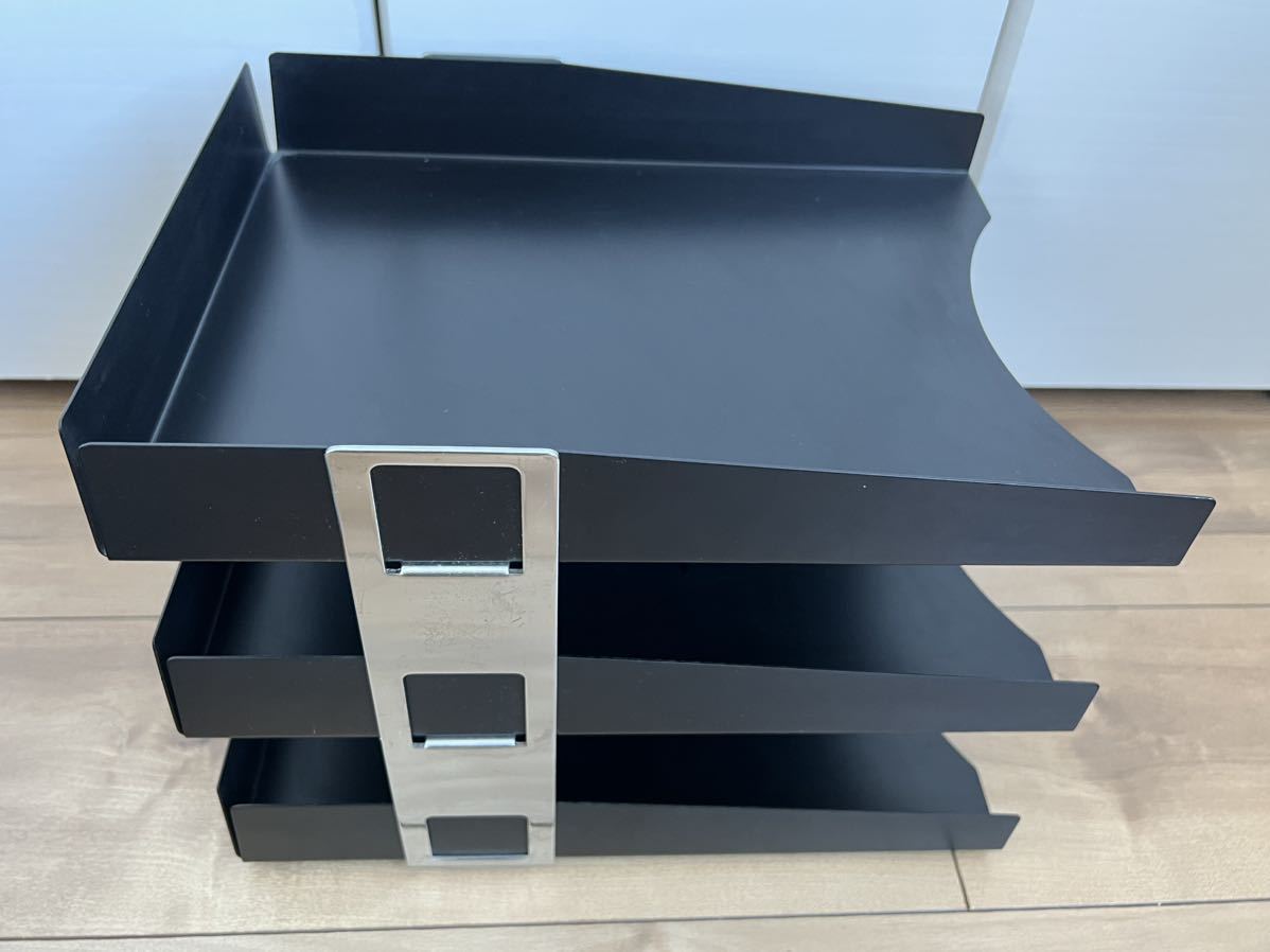 * free shipping * KOKUYOkokyo steel Trailer k3 step storage case A4 * company length . document adjustment document tray office work supplies desk tray 