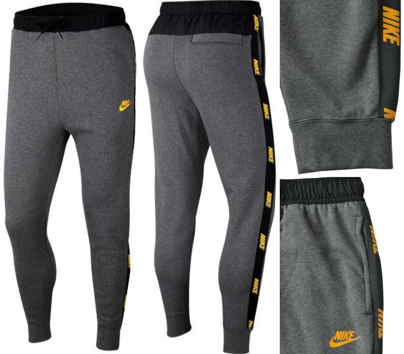 Xl цена 8800 иен Nike Fleece Hybrid Jogger Pants Inspection конические брюки с потом серый/черный/желтый пепел/черный/желтый