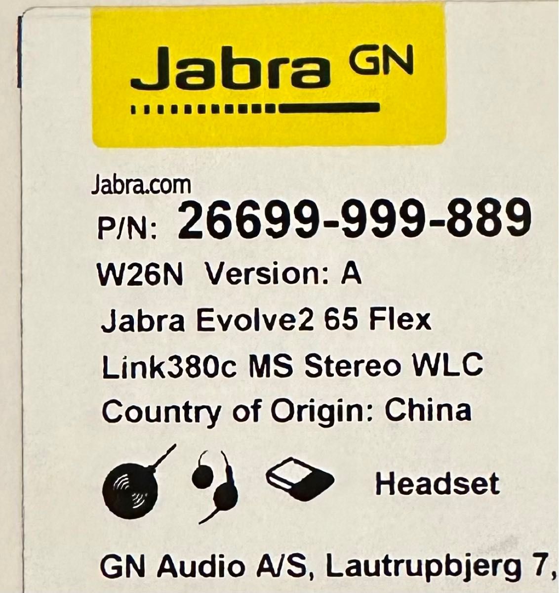 Jabra Evolve2 65 Flex MS USB-C