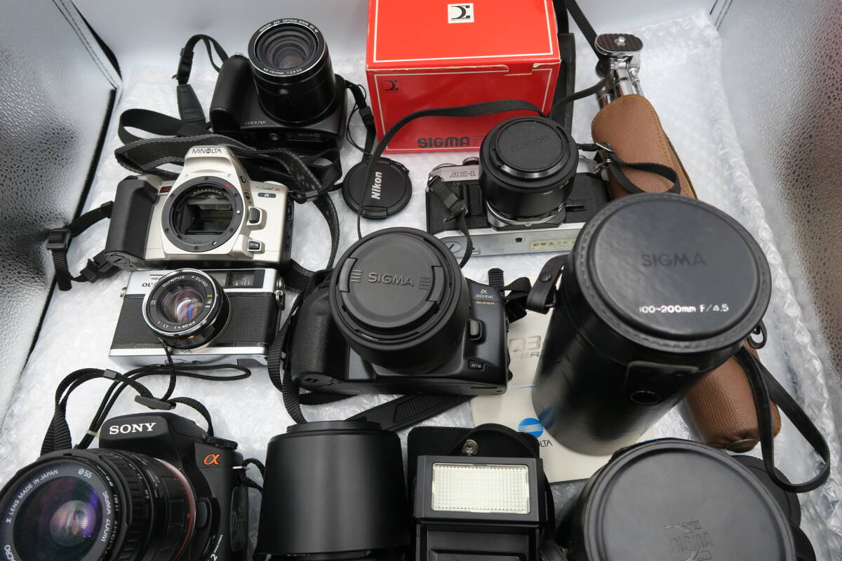 ★【ト福】カメラ 大量 まとめ デジタルカメラ レンズ カメラグッズ Sony Canon Nikon MINOLTA 他 MCZ01ZZA38_画像7
